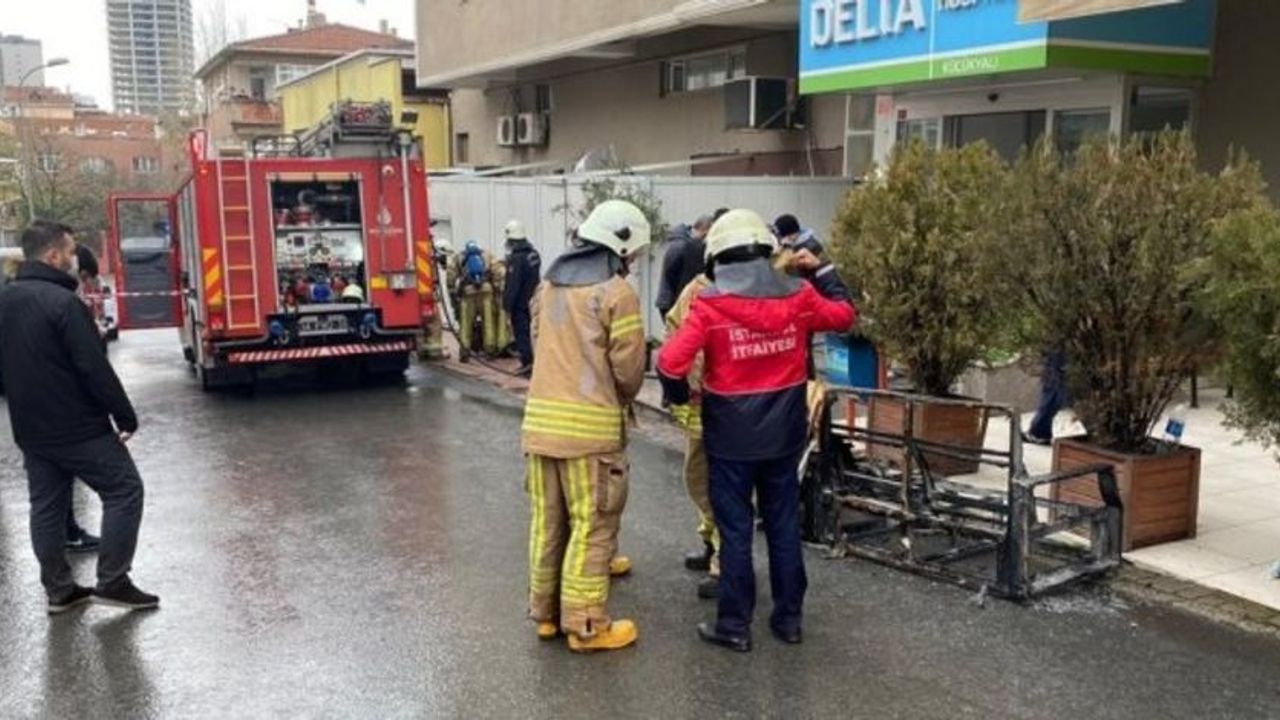 Maltepe'de özel hastanede yangın! Ekipler bölgede