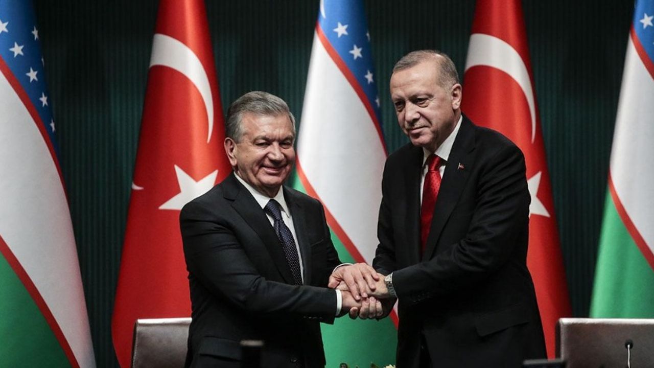 Cumhurbaşkanı Erdoğan Özbek mevkidaşı ile görüştü