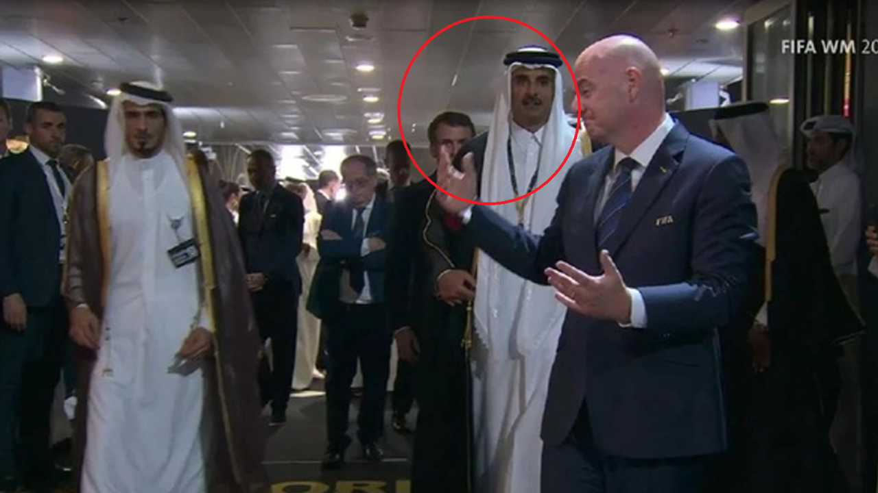 Dünya Kupası finalinde Katar Emiri'nden Infantino'ya ayar! Macron şaşırdı