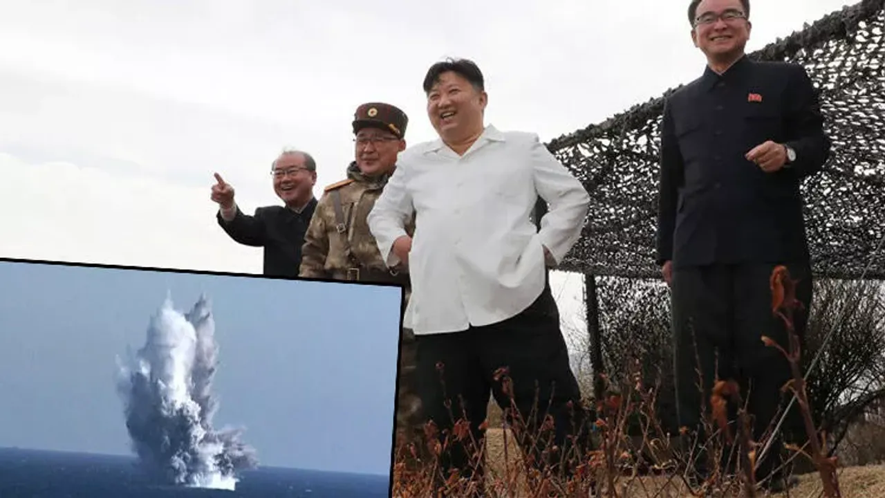 Kim’den ABD’ye gözdağı! Kuzey Kore insansız su altı nükleer saldırı aracını test etti