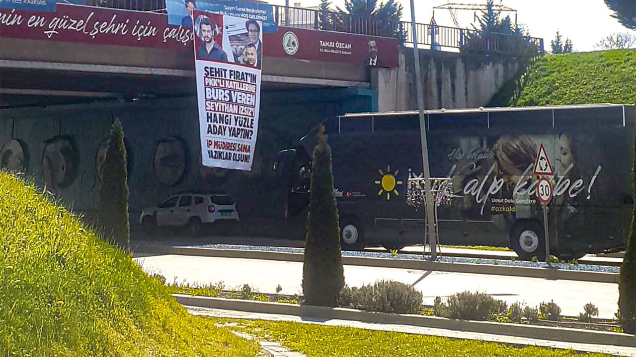 Akşener’e Bolu’da pankartlı protesto 