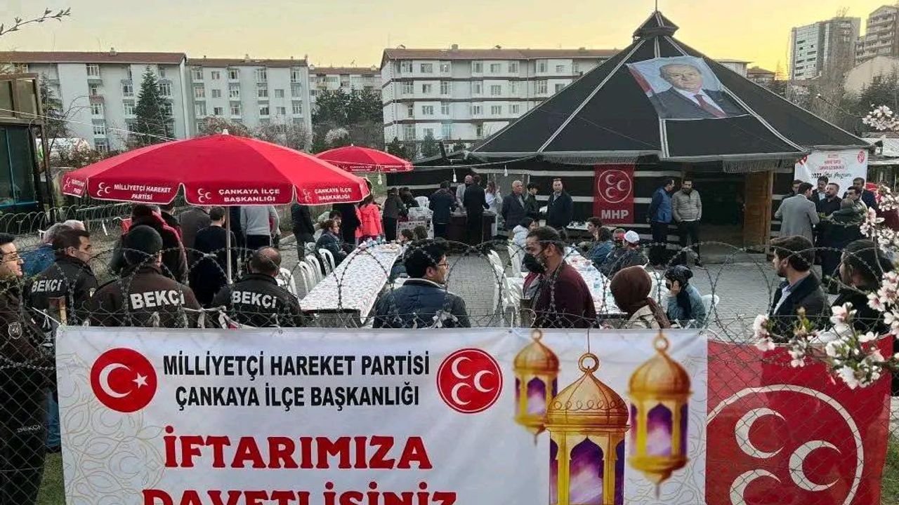 MHP Çankaya ilçe başkanlığı iftar çadırı 5. yılında