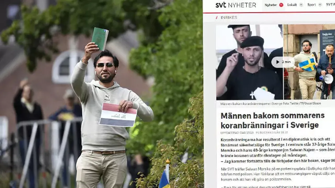 İsveç devlet televizyonu yayınladı! İşte Kur'an-ı Kerim'e saldırı düzenleyen provokatörün gerçek yüzü...