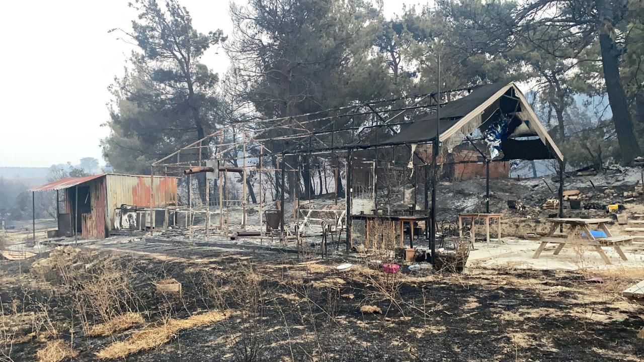 Çanakkale'de yangından etkilenen vatandaşlara destek