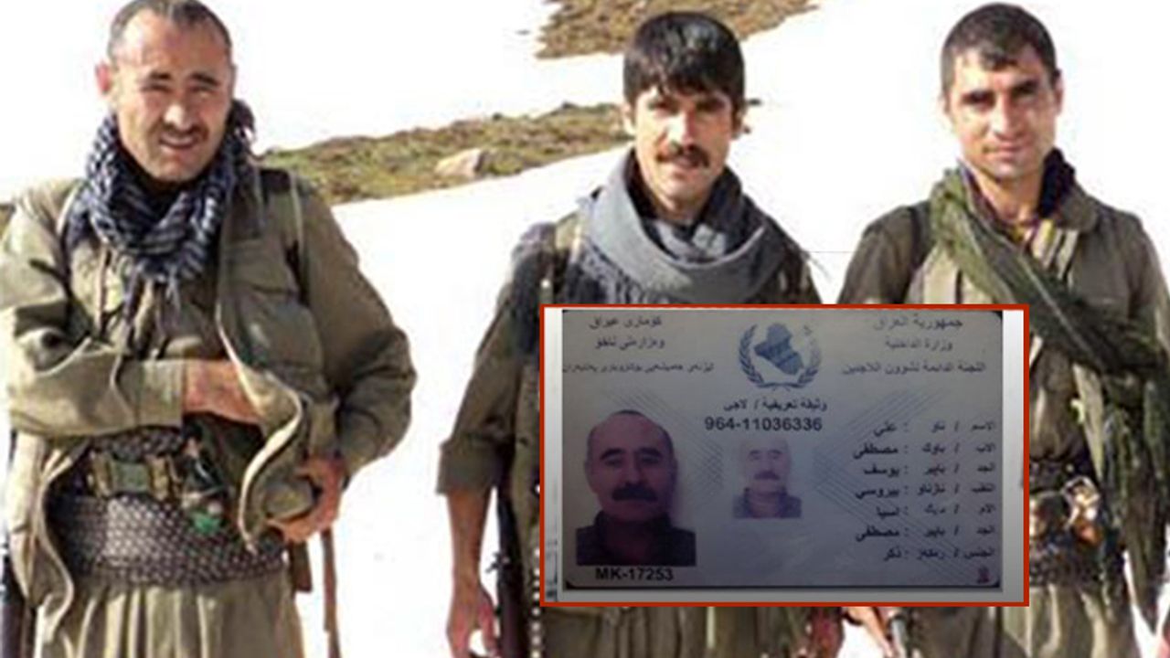 Öldürülen PKK’lı teröristin üstünden mahmur kampı mülteci kimlik kartı çıktı