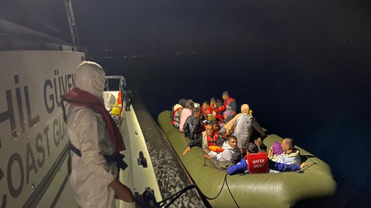 Çanakkale'de 39 düzensiz göçmen yakalandı