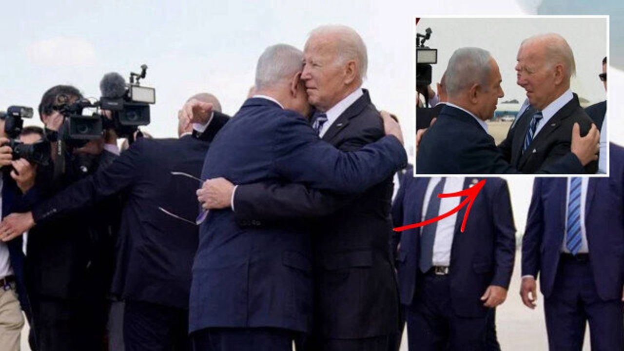 ABD Başkanı Joe Biden İsrail'de: Netanyahu'yla böyle kucaklaştı