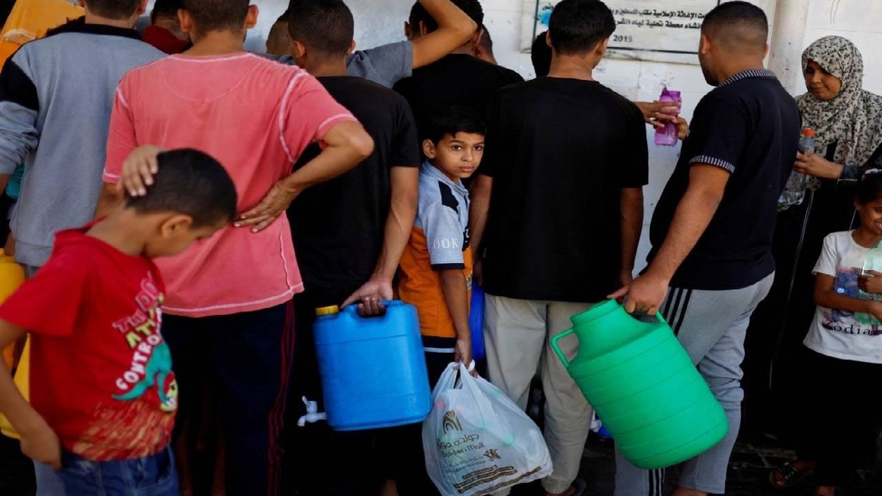 Gazze'de halk susuz kaldı