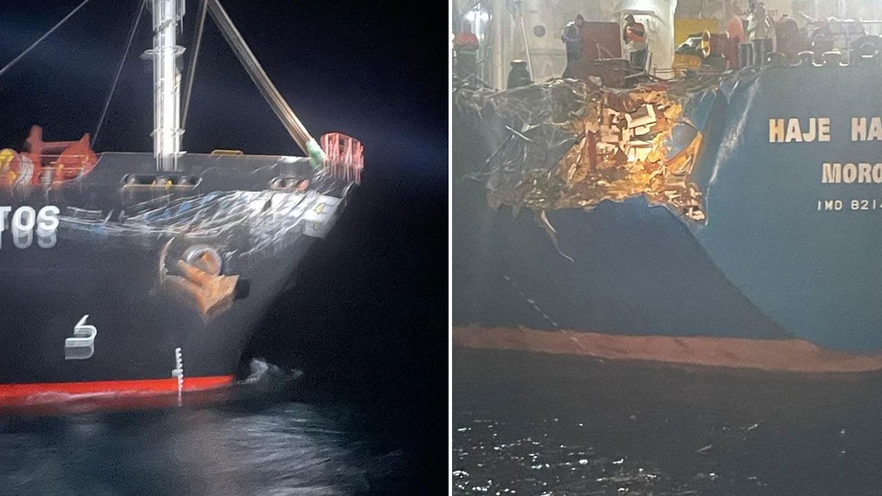 Ukrayna ve Rusya'ya ait gemiler Marmara'da çarpıştı