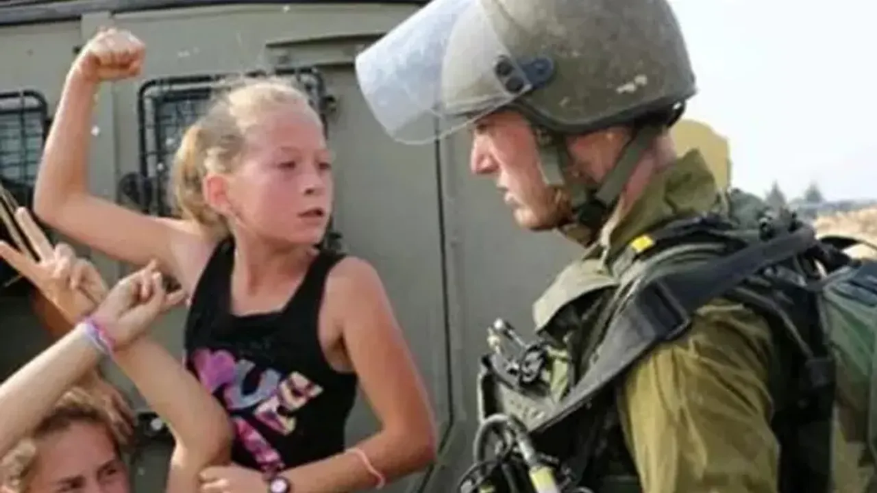 Dünya bu fotoğrafla tanımıştı... İşgalci İsrail 'Filistinli cesur kız'ı gözaltına aldı