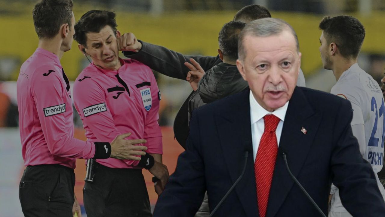 Cumhurbaşkanı Erdoğan, hakeme saldırıyı kınadı: Şiddetin sporda barınmasına izin vermeyeceğiz