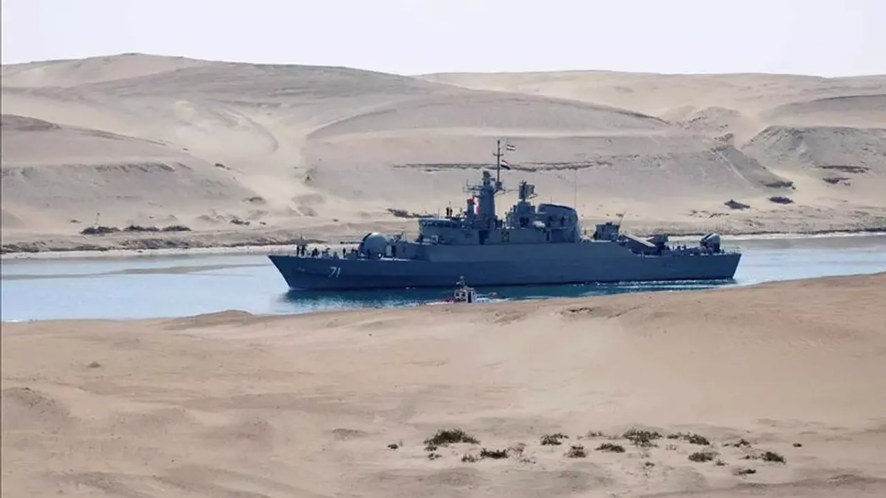 İran donanmasına ait savaş gemisi Kızıldeniz'e girdi!