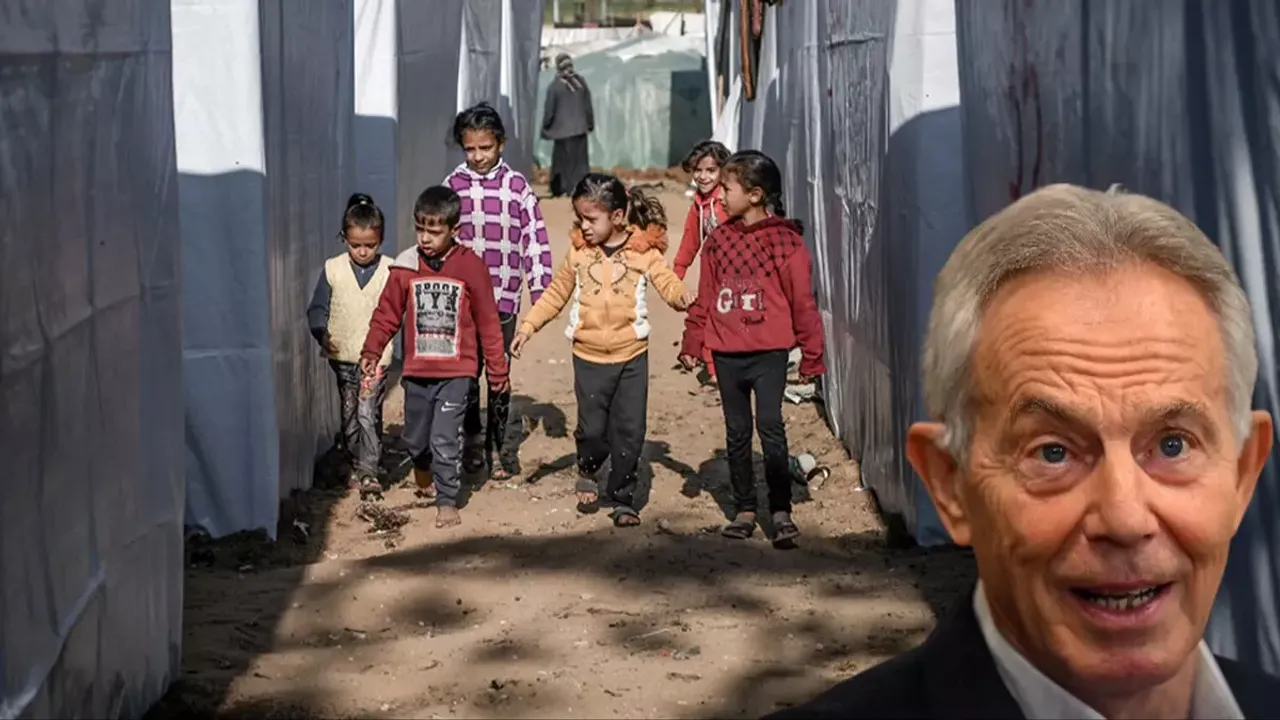 İsrail'den Gazze'de yerinden edilen Filistinliler için ''Tony Blair'' planı