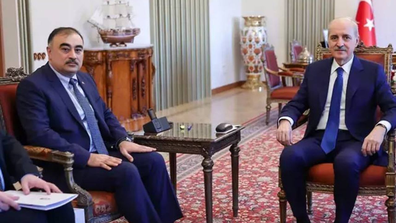 Numan Kurtulmuş, Azerbaycan Büyükelçisi Memmedov'u kabul etti