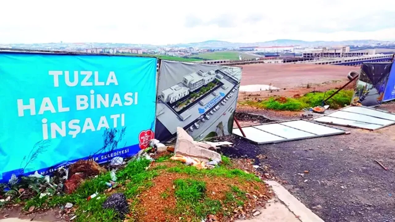 Tuzla'daki inşaat 5 yıldır atıl! İBB'nin 'hal'ine bak