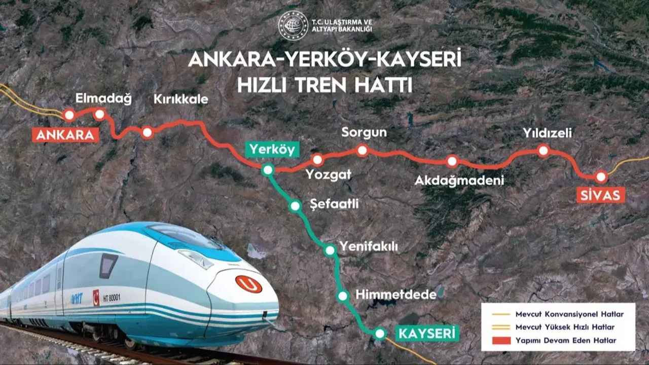 Yerköy-Kayseri hızlı tren hattına 1,2 milyar avroluk finansman!