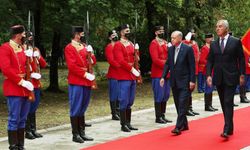 Erdoğan Karadağ'da resmi törenle karşılandı