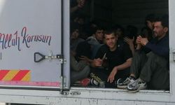 Kamyonet kasasında 50 kaçak göçmen yakalandı