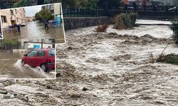 Çanakkale'de şiddetli yağış: Sokaklar göle döndü