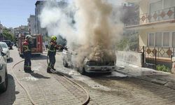 LPG’li otomobil yangında küle döndü