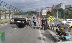 Haliç Köprüsü'nde trafiği kilitleyen kaza