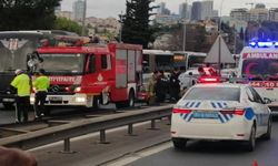 5 Temmuz Şehitler Köprüsü'nde zincirleme kaza: Trafik kilitlendi