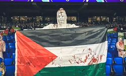 Real Sociedad taraftarından Filistin'e destek! İşte o anlar