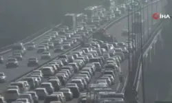 15 Temmuz Şehitler Köprüsü'nde 8 aracın karıştığı zincirleme kaza