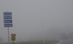 Kırklareli’nde yoğun sis, görüş mesafesi 30 metreye kadar düştü