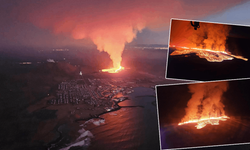 Beklenen oldu! İzlanda'daki yanardağ patladı