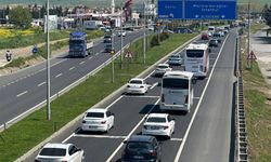 Tekirdağ'dan İstanbul yönüne trafik yoğunluğu
