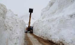 Yüksekova’da mayıs ayında 6 metrelik kar tünelleri oluştu