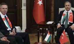 İçişleri Bakanı Yerlikaya, Filistin Büyükelçisi Mustafa ile görüştü