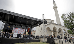 Sırpların dinamitle yıktığı Arnaudiye Camii yeniden ibadete açıldı