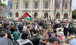 İsviçre'nin Lozan Üniversitesinde Filistin'e destek eylemi düzenlendi