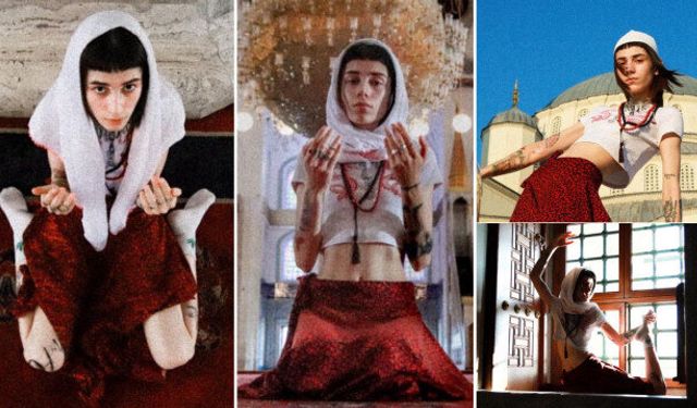 Kocatepe Camii'nde skandal fotoğraflar: 'Sanat' adı altında dini değerler ayaklar altına alındı
