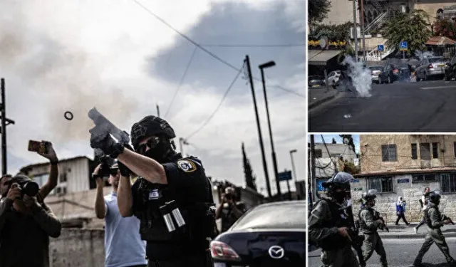 Mescid-i Aksa’da cuma namazı kılmak isteyen Müslümanlara müdahale: Gaz bombası attılar