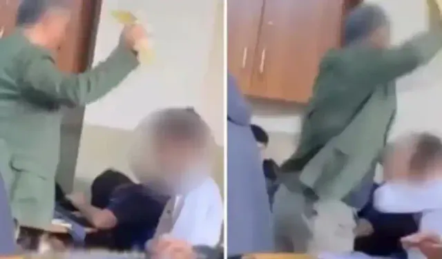 Yer: İstanbul! Öğretmen, sınıfın ortasında öğrencisini acımasızca darbetti