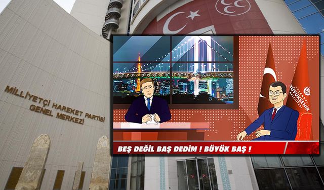 MHP İstanbul İl Başkanlığı'ndan Ekrem İmamoğlu'nu tiye alan animasyon!