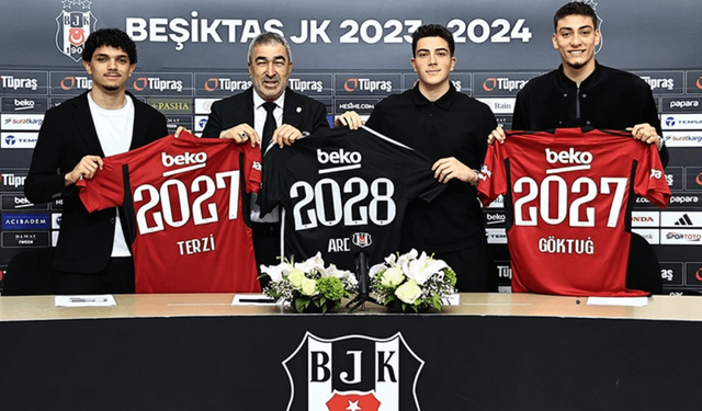 Beşiktaş'ta 3 futbolcu daha imzayı attı