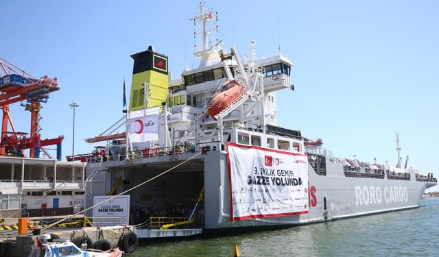 Türkiye'den Gazze'ye 9. yardım gemisi yola çıktı