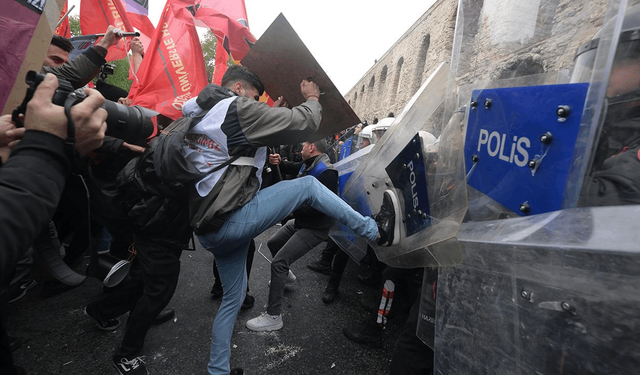 İstanbul'da 1 Mayıs: 210 kişi gözaltında, 28 polis yaralandı