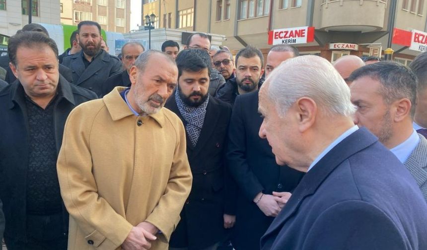 MHP Lideri Devlet Bahçeli'den Yaşar Yıldırım'a taziye ziyareti