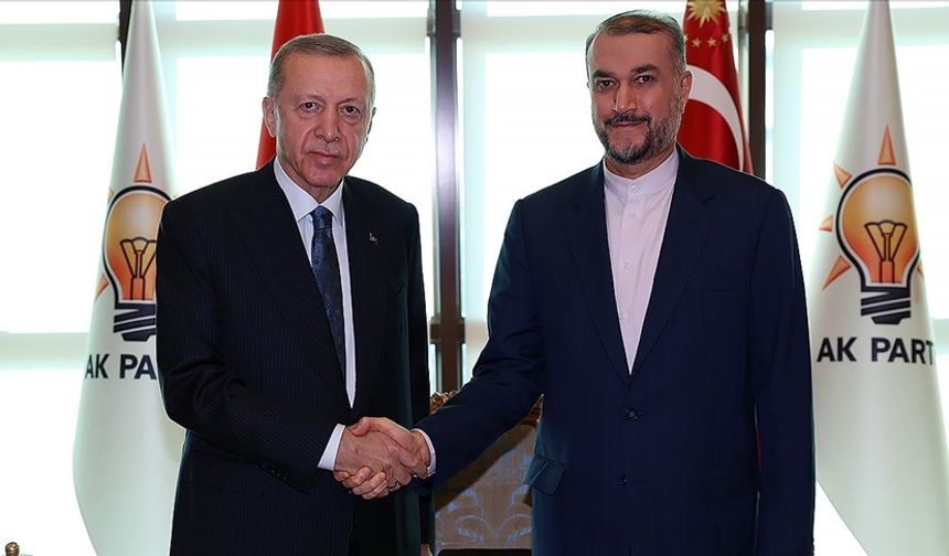 Cumhurbaşkanı Erdoğan,  İran Dışişleri Bakanı Hüseyin Emir Abdullahiyan’ı kabul etti