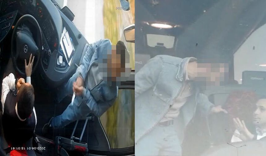 Film gibi olay… Şoförü bıçakla rehin alıp, yolcu otobüsünü kaçırdı