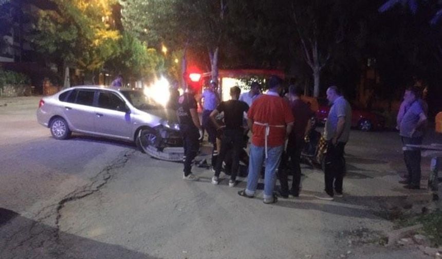 Elazığ’da otomobilin çarptığı motosikletli yaralandı