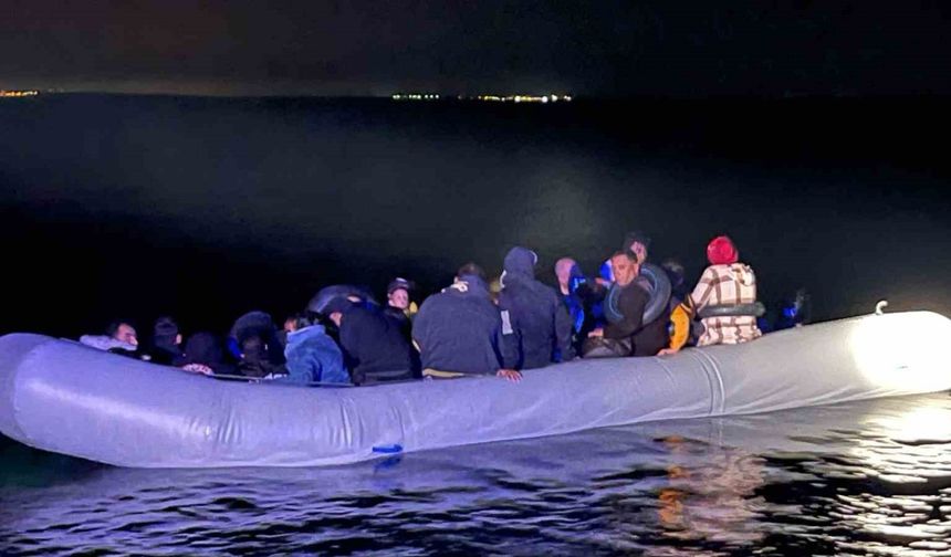 Aydın’da 37 düzensiz göçmen kurtarıldı, 41’i yakalandı