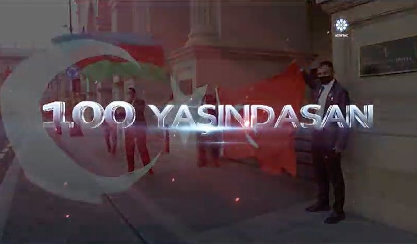 Azerbaycan devlet haber ajansı Azertac, Cumhuriyetin 100. yılını özel kliple kutladı
