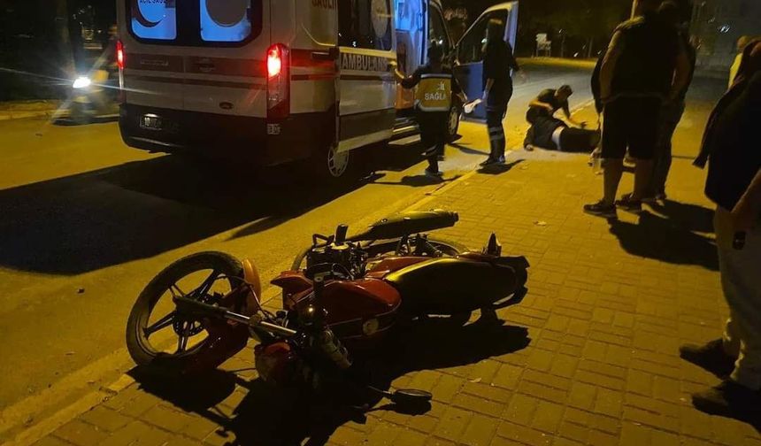 Erdek’te meydana gelen motosiklet kazasında 2 kişi yaralandı