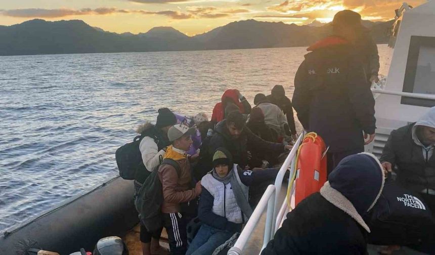 Marmaris’te 37 düzensiz göçmen yakalandı